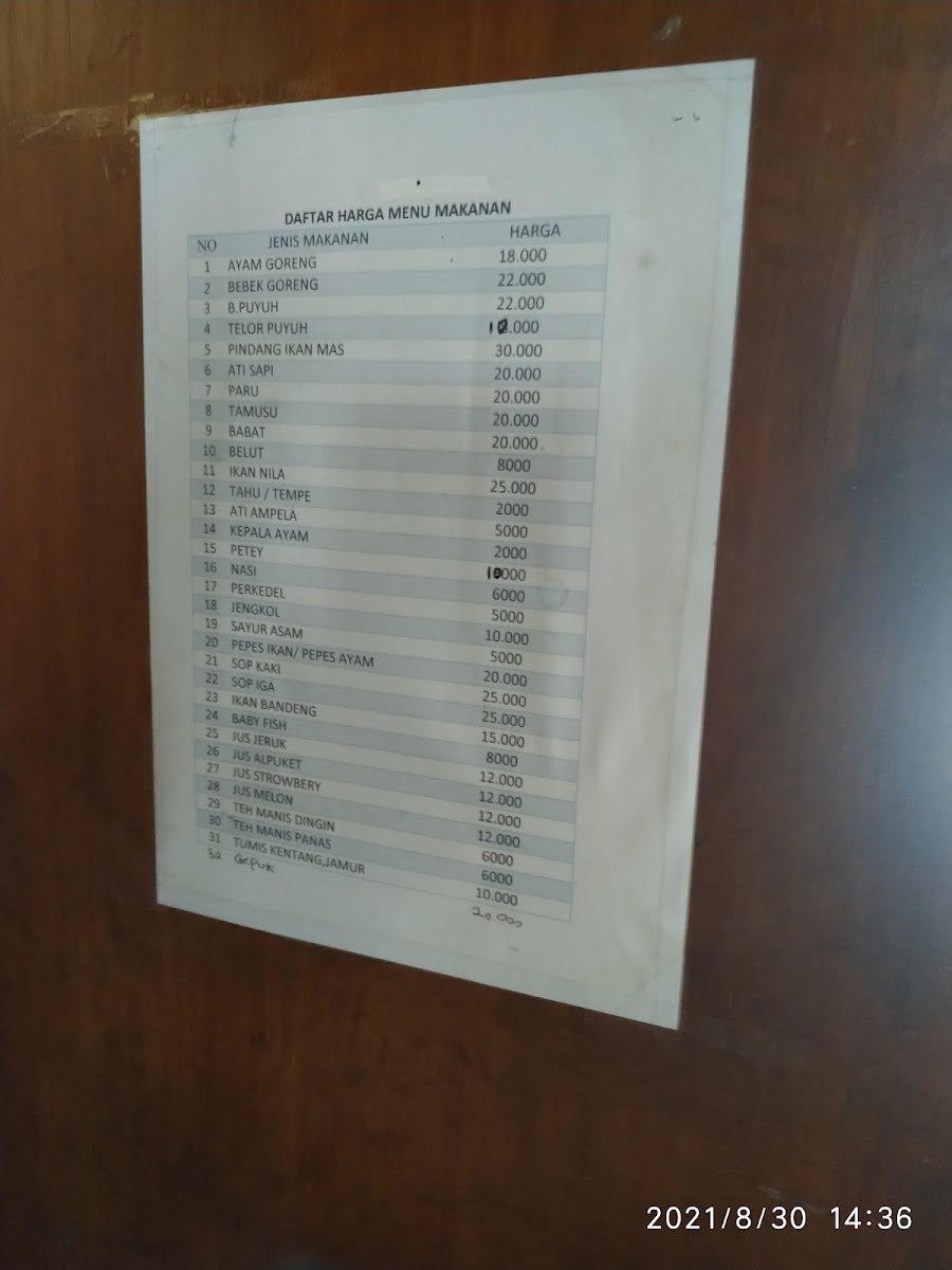 Rumah Makan Kenanga Menu - Image 2